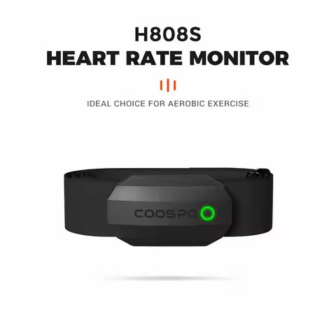 CooSpo H808S Premium DualConnectivity HR Tracker ANT Bluetooth Chest Strap for Wahoo Garmin Zwift Op