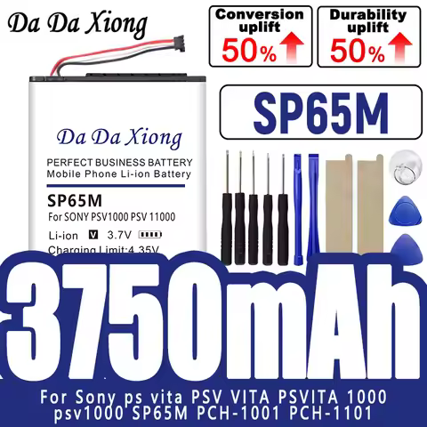 Top Brand New 3750mAh SP65M Battery for Sony PS PSV VITA PSVITA 1000 psv1000 PCH-1001 PCH-1101 Conso