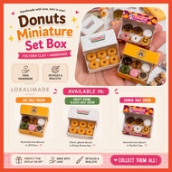 Donut Miniature Mini Food Play JCO Donut, Krispy Kreme, Dunkin Donuts Miniature Polymer Lokalimade