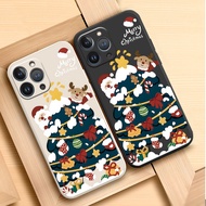 For Huawei Nova 3i Nova 5T Nova 6 SE Nova 7i Nova 9 SE Nova Y61 Honor 50 SE Honor 20 Honor X9A Honor X9B 9X Pro Phone Case Straight Edge Little Deer Christmas Tree TPU Back Cover