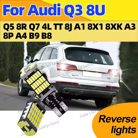 W16W T15 Led Canbus Reverse Light Car Bulb Back Up Lamp 6000K White For Audi Q3 8U Q5 8R Q7 4L TT 8J