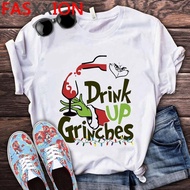 Christmas T-Shirt Cartoon Grinch Graphic T Shirt Men Women Tees Merry Gift Tshirt 128u