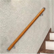 Stair Handrails Non-Slip Wooden Handrails With Fittings, Indoor Wooden Handrails for Stairs Wood Col