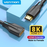 Vention HDMI 2.1สายพ่วงเครื่องขยายโปรเจคเตอร์ HDMI UHD 8K/60Hz 2.1ตัวผู้เป็นตัวเมียตัวขยายสายเคเบิลส