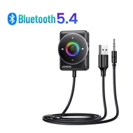 UGREEN Bluetooth 5.4 Receiver Aux Car RGB Adapter Enhanced Connection Noise Cancellation Bluetooth A