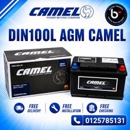 Installation Provided  LN5 AGM  DIN100L  DIN100 CAMEL AGM MF Car Battery Bateri Kereta MERZ PORCHE B