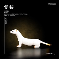 T Tongde Ferret Model Simulation Animal Toy Plastic Solid Wild Mediterranean Ferret Blindfolded Ferr