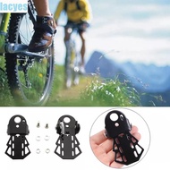 LACYES Bike Pedals Cycling Bicycle Accessories Road Bike Metal Black Folding Bicycle Foot Pegs