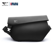 SEPTWOLVES Korean Crossbody Bags For Man Minimalist Style 11“ Ipad Large Capacity Rider Messenger Ba