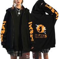 Anime Haikyuu Zipper Hoodies Jacket Streetwear Harajuku Karasuno Fly High Graphic Sweatshirts for Me