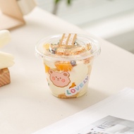 Mini Tiramisu Cake Cups Disposable Transparent Cream Cake Cups Dessert Packaging Boxes Popular Kitch