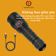 Đèn pin siêu sáng BT40 pro 4400 lumen đèn bin cầm tay pin 21700 chiếu xa hợp kim nhôm chống nước LED