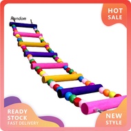 RAN Multicolor Ladder Bridge Budgie Parrot Climbing Bite Toy Parakeet Swing Bird Toy