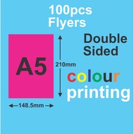 A5 Flyers Brochure Printing Double Sided 100 pcs
