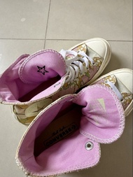 1970s 匡威限量版Converse Chuck 70 High 粉色花卉高筒波鞋帆布鞋
