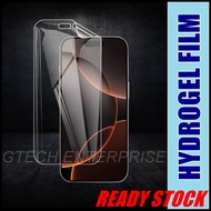 Hydrogel Screen Protector For iPhone 17 16 16e 15 14 13 Pro Max Plus Air Soft Nano Hydrogel Film Scr