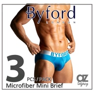 ByFord London 3Pcs Microfiber Spandex Mini Brief (BUB691M)