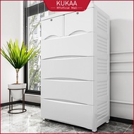 Kukaa 5 Tier Plastic Drawer Cabinet Storage Drawer Baju Almari Baju Almari Drawer Rak Baju 衣橱