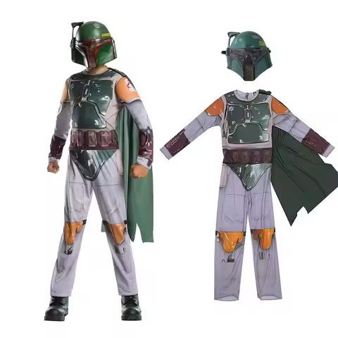 Boba Fett Cosplay Halloween Costume For Anime Weaponry Boba Fett Bounty Hunter Cloak Jumpsuits Carni