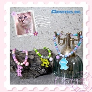 [MONS INCS] Pet Collar Cat Collar Dog Collar Cat Collar Dog Collar Pearl Cat Collar Custom Name Neck