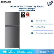 Hitachi 2 Door Refrigerator (181L) HRTN5198MXMY Fridge - 5 Star Energy Saving Peti Sejuk 冰箱