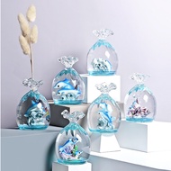 Unique Dolphin Glitter Timer Decompression Water Drop Oil Drop Influencer Crystal Hourglass Liquid O