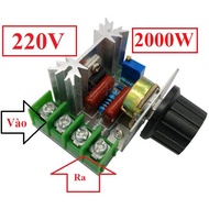 Motor Speed Controller 220V 2000W Extension Plug Socket