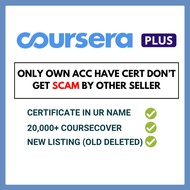 24/7 Coursera Plus Unlock Own Name Cert