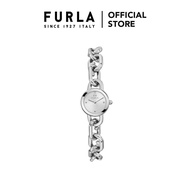 Furla Chain Bracelet Silver Tone Case Dial Watch - Silver