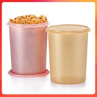 Tupperware 10L Tall Canister Rose Gold Emas Bekas Keropok Kerepek Udang Fried Prawn Cookies Raya Viral CNY Container Set