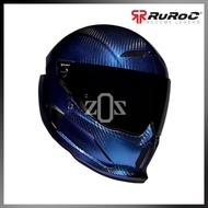 Helm Helmet ATLAS 4.0 Nebula Carbon Blue Full Face Motor