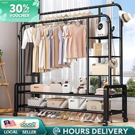 Ampaian Baju Clothes Rack Penyangkut Baju Rak Baju Bertutup Rack Baju Gantung Hanging Rack Clothes H