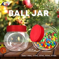 (50 pcs)Ball jar , plastic jar ,candy jar , kutkutin jar
