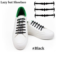 เชือกรองเท้า ซิลิโคน Bat Lazy Shoelaces Elastic Silicone Shoe Laces For Running Jogging Canvas Sneakers 1 Set / 12 ชิ้น