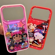 Sweet Cool Style Colorful Stars Hollow Cat Suitable for ihone17promax Apple 16pro Phone Case 15