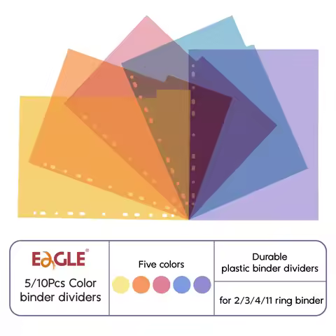 EAGLE Binder Index Dividers A4 Size Index Page for Loose-leaf Notebook Stationery Bookmark School Of
