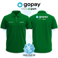 Souvenirs Yes Wangki Collar T-Shirt Wangki Work T-ShirtPOLO - GoPay By GoJek - DTF Embroidery Screen