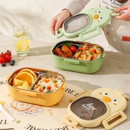 Children's Compartment Portable Lunch Box 304 Stainless Steel Insulation Microwaveable Lunch Box 304