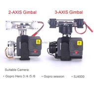 RTF FPV 3-AXIS / Lightweight 2-AXIS Brushless Gimbal Board for Gopro3 4 Gopro Hero 5 6 Gopro sessio