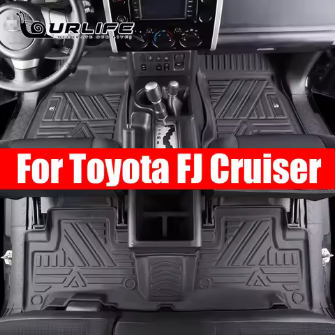 for TOYOTA FJ cruiser car All-Weather TPE Floor foot Mat Full Set Trim to Fit For FJ cruiser waterpr