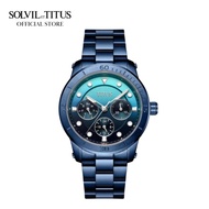 Solvil et Titus Aspira Multi-Function Quartz Blue Gradient Dial and Stainless Steel Bracelet Women Watch W06-03147-018