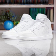 Air Jordan 1 Mid Triple White 全白 554724-136