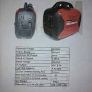 Yamaha Inverter Generator 2KVA
