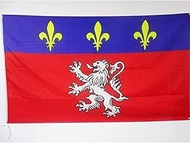 AZ FLAG French Province of Lyonnais Flag 3' x 5' for a Pole - France - Lyon Flags 90 x 150 cm - Bann