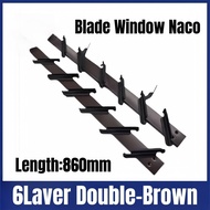 Tingkap Nako Blade Naco Window Nako Tingkap8/7 1 Pair/2pcs Double Louvres Frames Louvre Window Tingk
