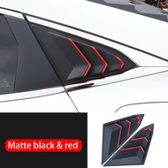 XM-Honda Civic FC 2016 - 2021 Rear Triangle Cover Carbon Windows Trim Civic FC Car Accessories