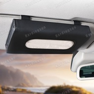 Universal PU Leather Car Tissue Bag Sun Visor Paper Holder Container Auto Hanging Case Sunshade Plat
