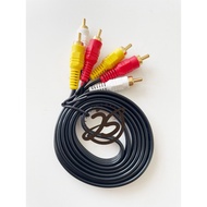 CABLE 3 RCA 1.5 METER ups CABLE 3 RCA - 3 RCA 1.5M CABLE 3RCA ups stabilizer CABLE AUDIO VIDEO ups