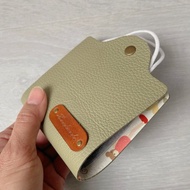 皮革口罩收納套 口罩保護套 口罩暫存夾 棉布內裡