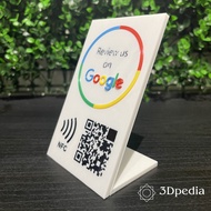 3D Print Google Review Stand Google Business QR Code Shop Restaurant Tap Scan